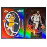 LeBron James 2-Card Parallel Basketball Card Lot