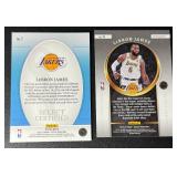 LeBron James 2-Card Parallel Basketball Card Lot