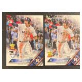 Carlos Correa 2-Card Rookie Cup Baseball Card Lot