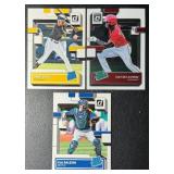 3-Card Superstar 2022 Donruss Baseball Card Lot