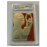 Kobe Bryant Graded 10 Gem Mint Slab 23kt Gold 1996-97 Fleer Flair Showcase Legacy Limited Edition Basketball Card