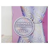 LAVA 14.5" Pinwheel Holographic Foil Novelty Table Lamp