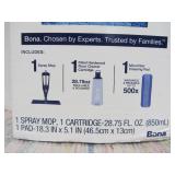 Bona Wood Floor Mop Starter Kit - 1 Spray Mop, 1 Reusable Microfiber Mopping Pad, 1 Refillable Wood Floor Cleaner Liquid
