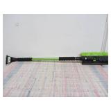 Emsco Group Bigfoot 60" Telescoping Snowbroom and Ice Scraper - One Touch Pivoting Head and Enhanced Foam Grip