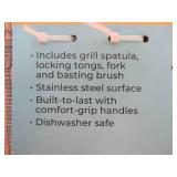 Charbroil 4pc Comfort Grip Tool Heat-Resistant Grill Cookware Set