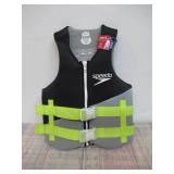 Speedo Adult Life Vest - Black/Lime XS/S