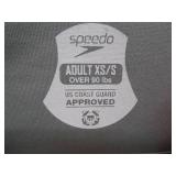 Speedo Adult Life Vest - Black/Lime XS/S