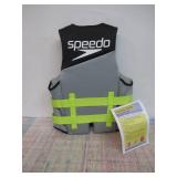 Speedo Adult Life Vest - Black/Lime XS/S