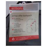New with Tags - Size 17.5" - Embark Elite Top Opening Large Capacity School Backpack Fits 15" Laptop, Gray
