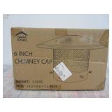 Hahaemall 6 Inch Chimney Cap Round Chimney Cover, Fireplace Chimney Cap