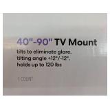 Tilting 40"- 90" TV Mount - dealworthy™: Steel, 120 lbs Capacity, 12 Degree Tilt