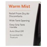 Honeywell HWM845 Warm Mist Humidifier with Essential Oil Cup Filter Free Black: Quiet Operation, 24-Hour Run Time, ETL Listed