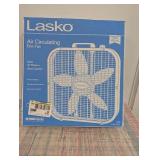 Lasko 20" 3-Speed Box Fan with Save Smart, 3733, White