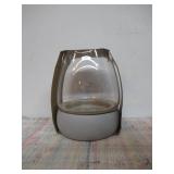 Large Round Glass with Cement Base Indoor Outdoor Terrarium 6.62"x6.62" - Threshold