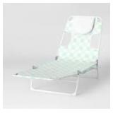Folding Lounger Blue - Sun Squad