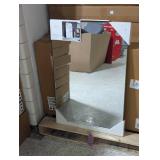 24" x 36" Infinity Mantle Mirror Brass - Threshold (6509)