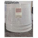 Set of 3 - Linen Mod Drum Lampshade Gray - Threshold (QTY- 3)