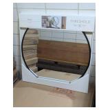 28" Round Metal Mirror Black - Threshold (1689)