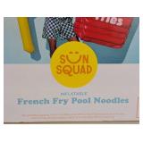 SUN SQUAD FRENCH FRY NOVELTY FLOAT - YELLOW/RED