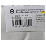 Full/Queen Satin Quilt White/Black - Room Essentials™: Midweight Sateen Coverlet