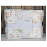 Full/Queen Satin Quilt, Flower Design - Room Essentials,