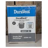 DuraBlack Stove Pipe 6in. Diameter Damper Section