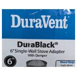 DuraBlack Stove Pipe 6in. Diameter Damper Section