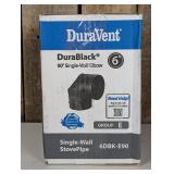 DuraBlack Stove Pipe 6in. Diameter 90° Elbow