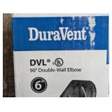 Model DVL Double Wall Stove Pipe 6in. Diameter 90° Double Wall Elbow