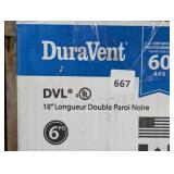 Model DVL Double Wall Stove Pipe 6in. Diameter X 18in. Double Wall Stove Pipe Length