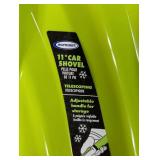 11in Car Shovel, Green, Adjustable Handle For Storage