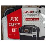 Deluxe Safety Kit Black - Justin Case: Auto Emergency Preparedness with Jumper Cables & Camping Essentials