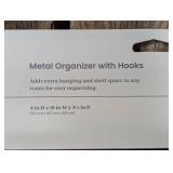 Metal Wall Organizer 4 Hook Solid - Brightroom