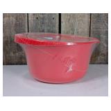 3 Red Mixing Bowls