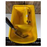 HOMCOM Compact Mop Bucket with Wringer, Mop Bucket on Wheels, 21 Quart,  Yellow