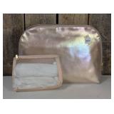 Rose Gold Make-Up Bag/Organizers, Comes with Big Bag & Smaller Bag