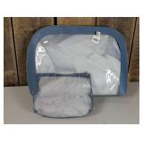 Blue Clear Make-Up Bag/Organizers, Comes with Big Bag & Smaller Bag
