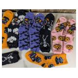 Cozy Halloween Socks, 10 Pairs, Shoe Size 4-10