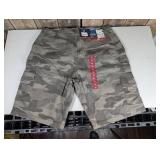 Iron Co.- Twill Camo Cargo Shorts, Size 34