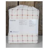 Room Essentials Queen Microfiber Sheet Set, Pink Grid