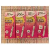 Set of 4, First Response Pregnancy Test 1 ct Early Result 99% Accurate. 3 Exp 12/19/2026, 1 Exp 01/21/2027