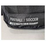 Adidas MLS Youth Guard - Black/White M: Shin Pads for Legs, Medium Size