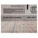 Model DVL Double Wall Stove Pipe 6in. Diameter x 29in. to 46in. Telescoping Pipe Length