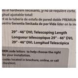 Model DVL Double Wall Stove Pipe 6in. Diameter x 29in. to 46in. Telescoping Pipe Length