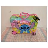 Disney Stitch Checked Hardside Ride on Luggage - Stitch