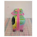 Disney Stitch Checked Hardside Ride on Luggage - Stitch