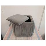 Ruche Storage Ottoman Gray - Threshold designed with Studio McGee