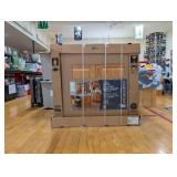 Hampton 36 in. W x 24 in. D x 34.5 in. H Assembled Sink Base Kitchen Cabinet in Medium Oak