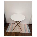 Steel Round French Cafe Outdoor Patio Bistro Table Beige - Threshold