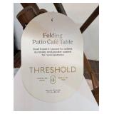 Steel Round French Cafe Outdoor Patio Bistro Table Beige - Threshold